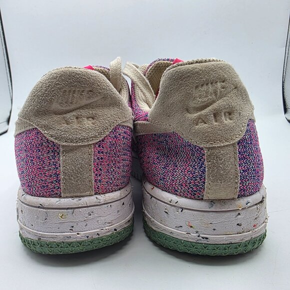 Nike Air Force 1 Crater Knit Pink Purple Fuchsia Glow Womens Size 6 Shoes - Picture 5 of 13